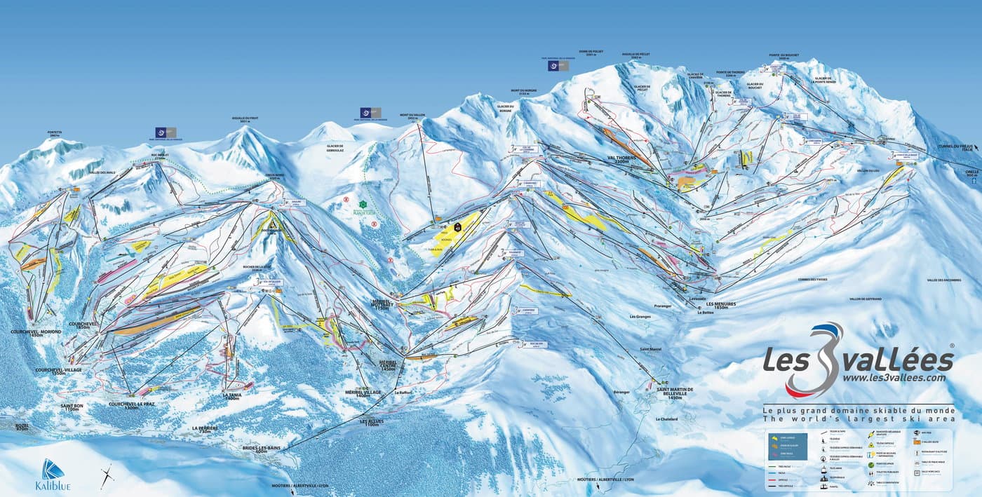 Courchevel Trail Map