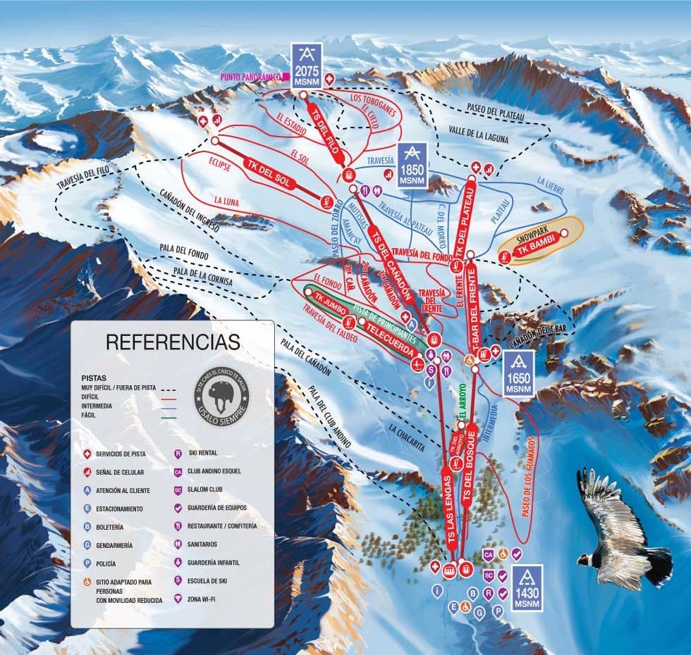 La Hoya Trail Map