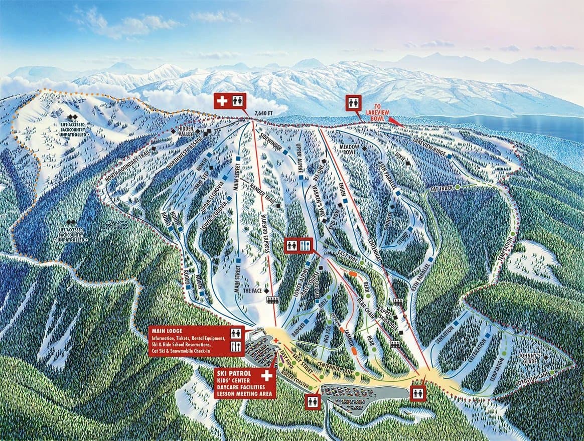 Brundage Mountain Trail Map