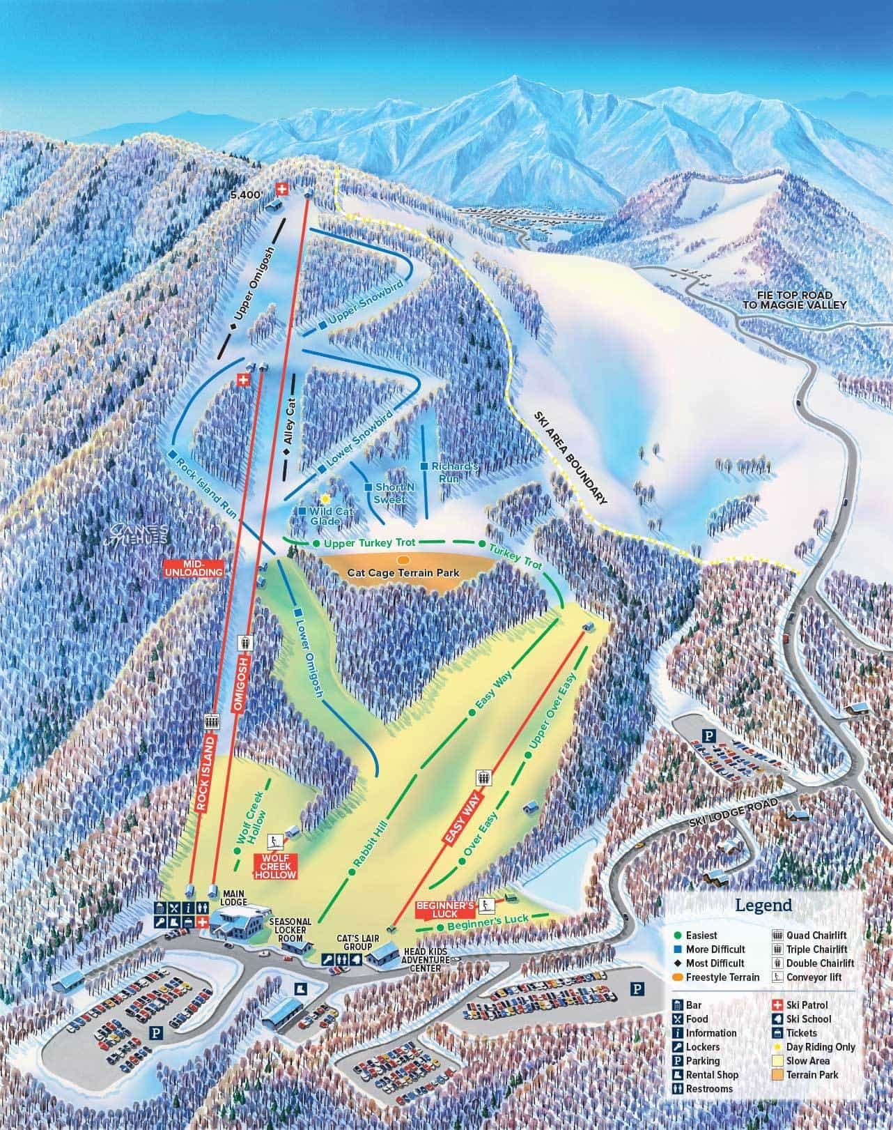 Cataloochee Trail Map